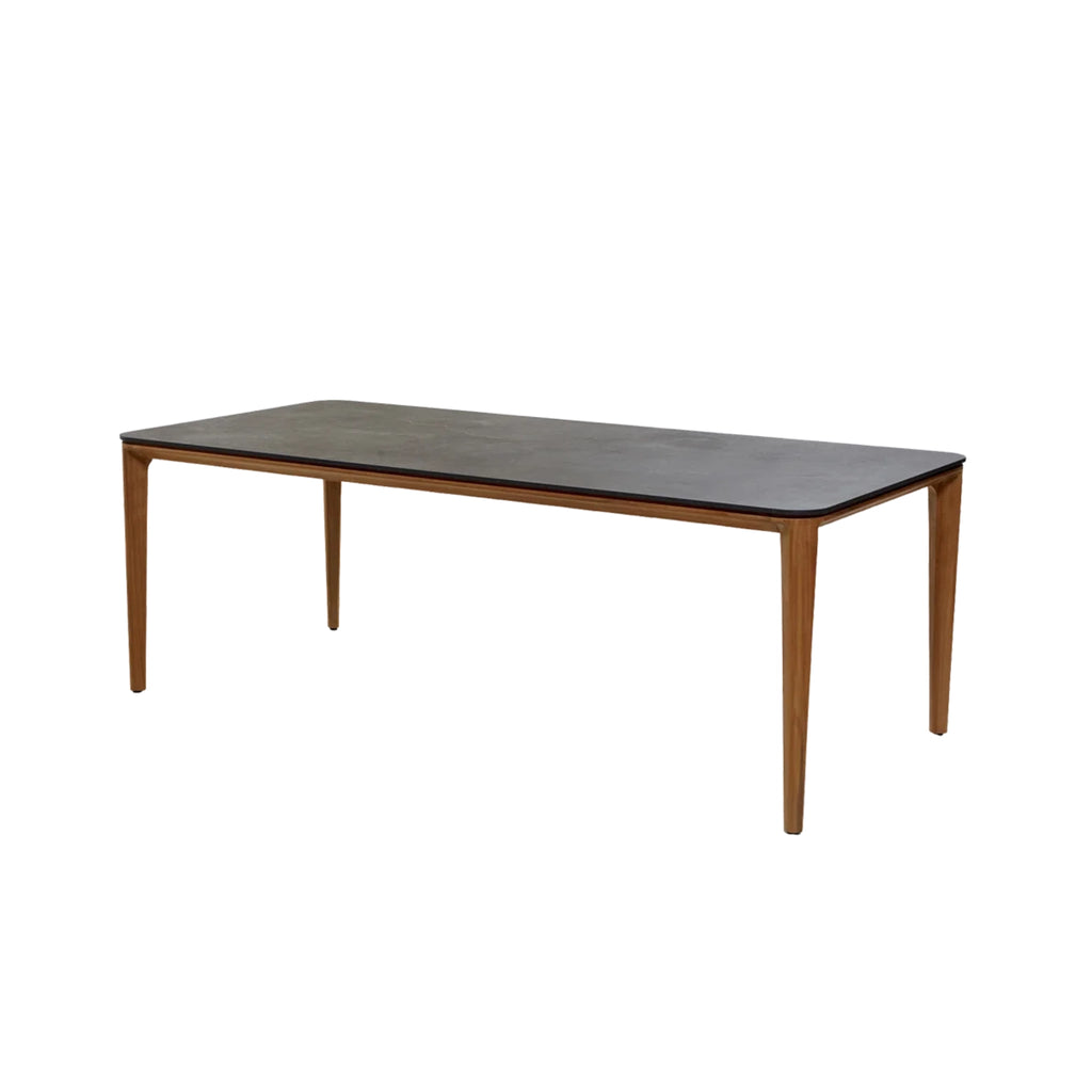 ASPECT - Outdoor Dining Table - Teak & Ceramic - CaneLine | Milola