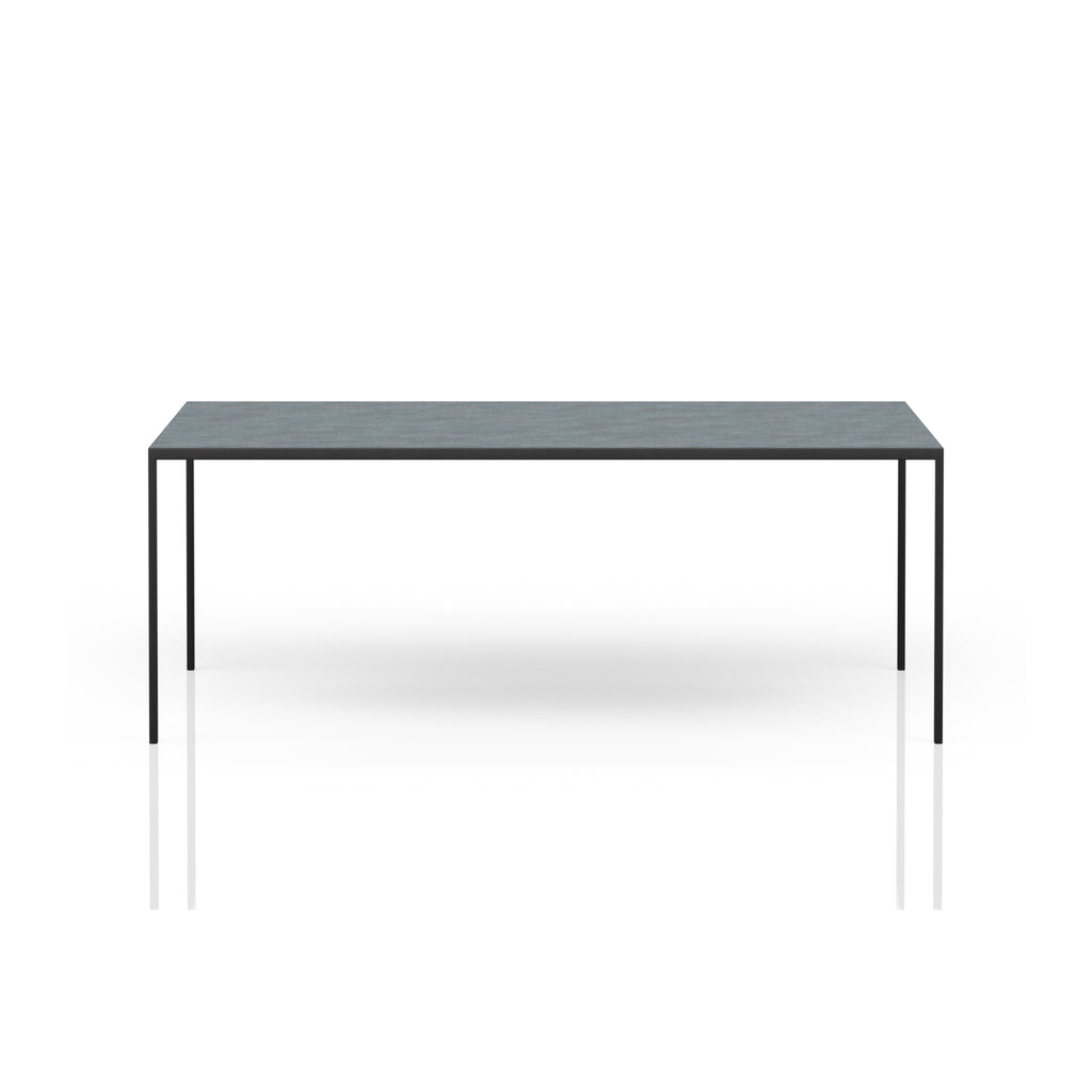 ANDOR Ceramic/Marble Dining Table - Black with Basalt Grey - Milola