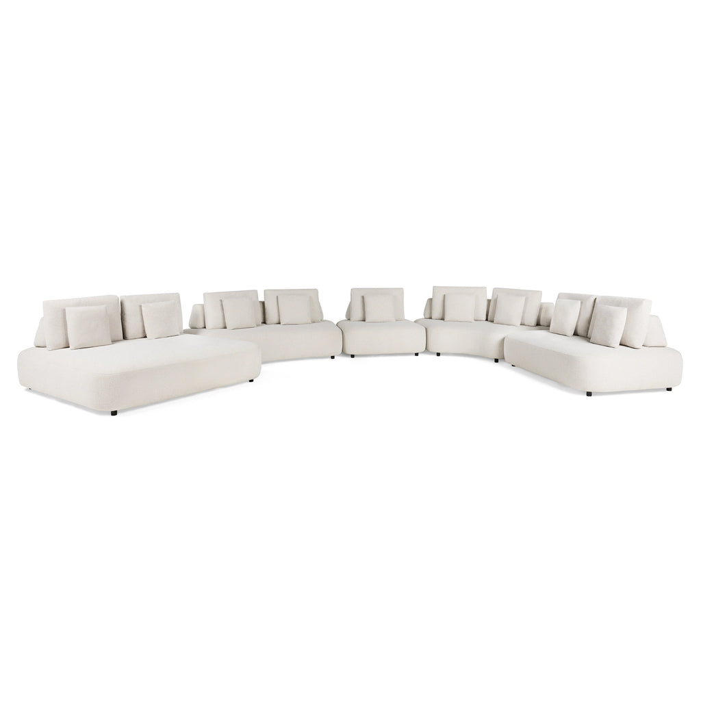 BLOCCHI Modular Sofa in White Grey - SUNS | Milola