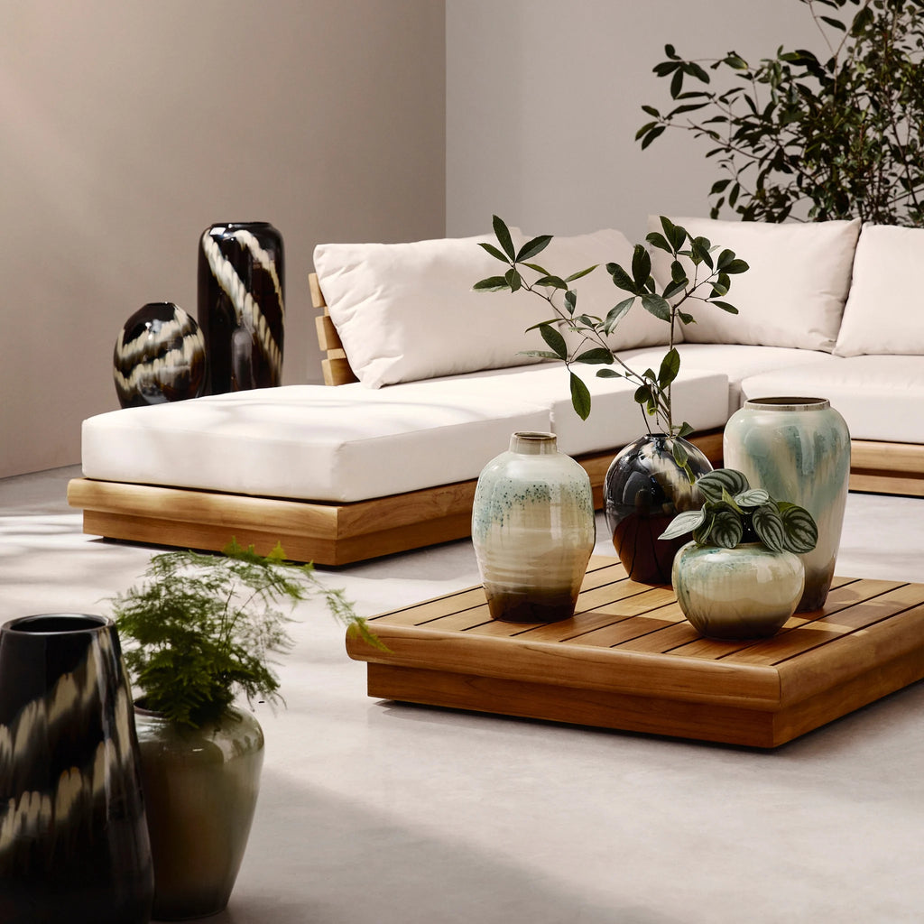 DELGADA Modular Outdoor Sofa in Teak - Bizzotto | Milola