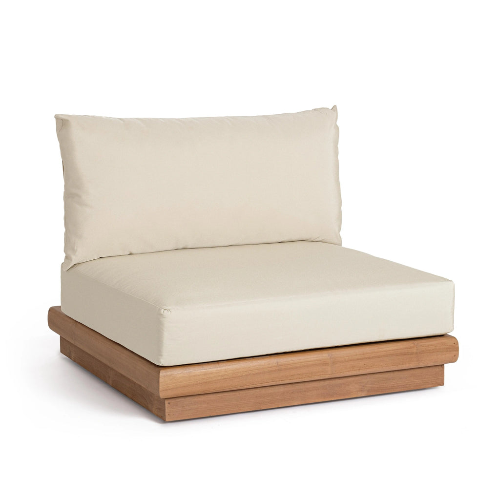 DELGADA Modular Outdoor Sofa in Teak - Bizzotto | Milola