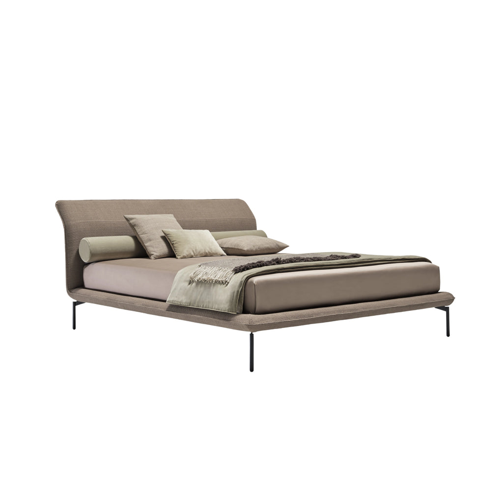 ELLE H.9 Bed in Brown Ricanto Col. 004 - Twils | Milola