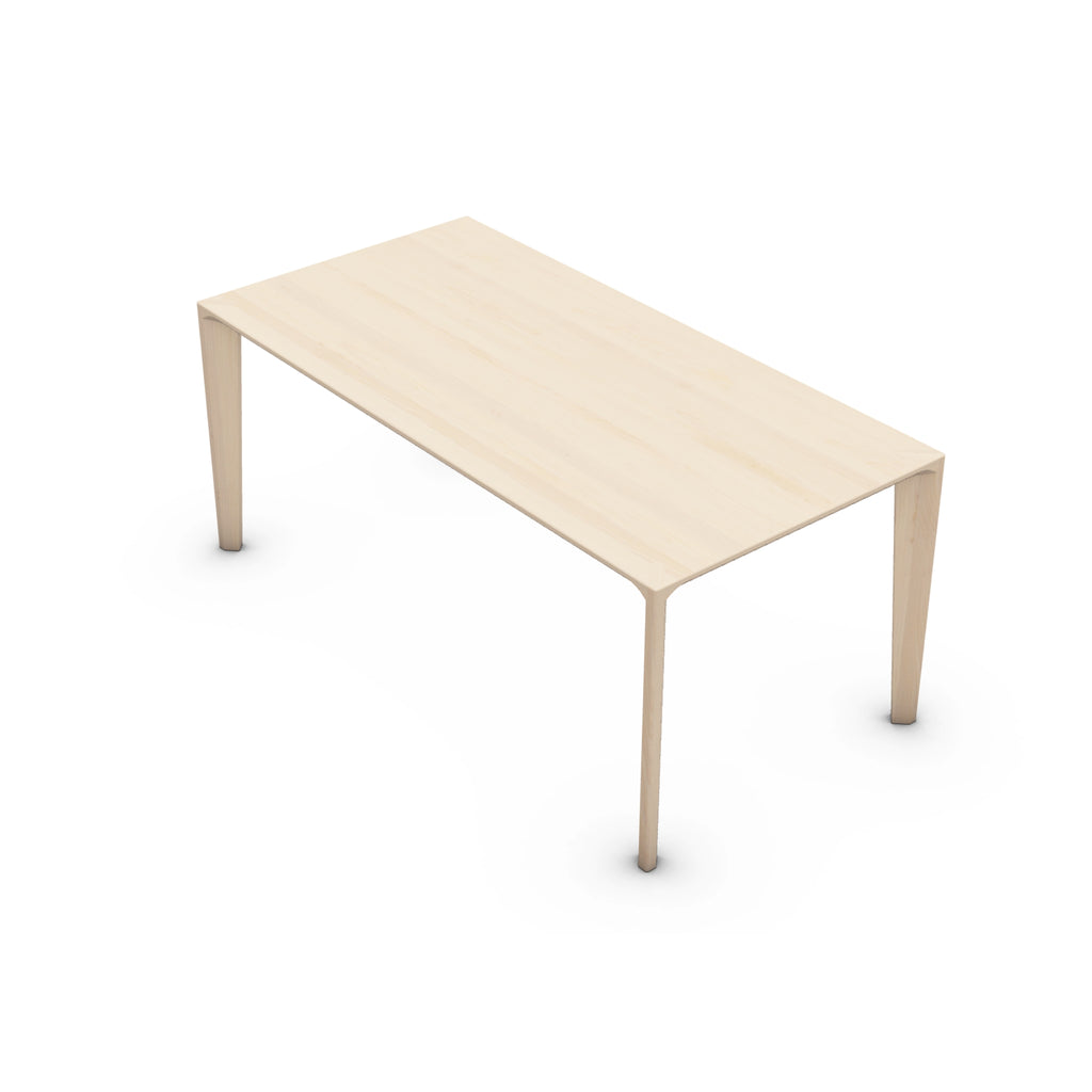 HANNY Dining Table in Maple White Pigment Oil - Artisan | Milola
