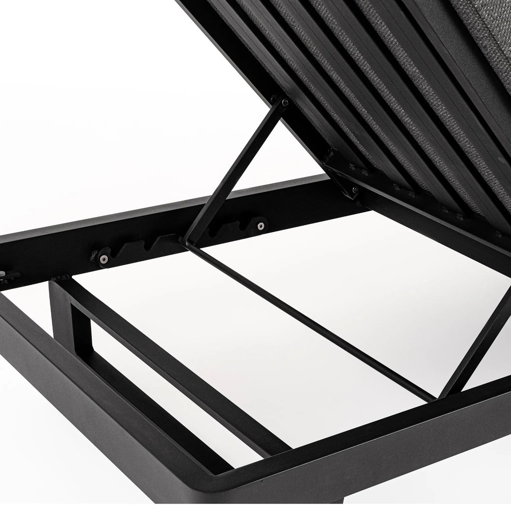 INFINITY Sun Lounger in Anthracite - Bizzotto | Milola