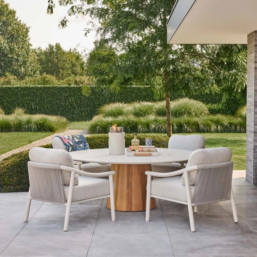 ITZA Low Dining Chair in Camel Sand - SUNS | Milola