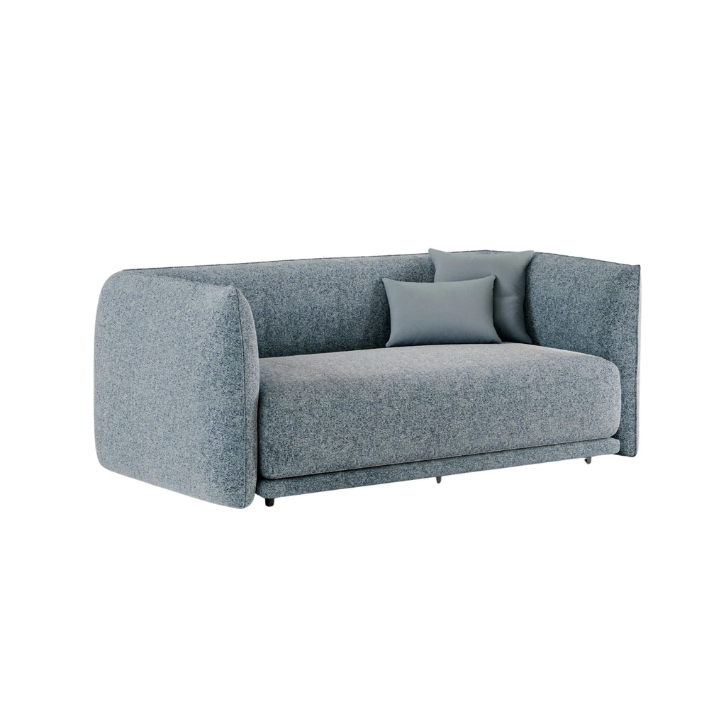 JILL Day Bed - Upholstered Day Bed in Grey Blue - Bolzan | Milola