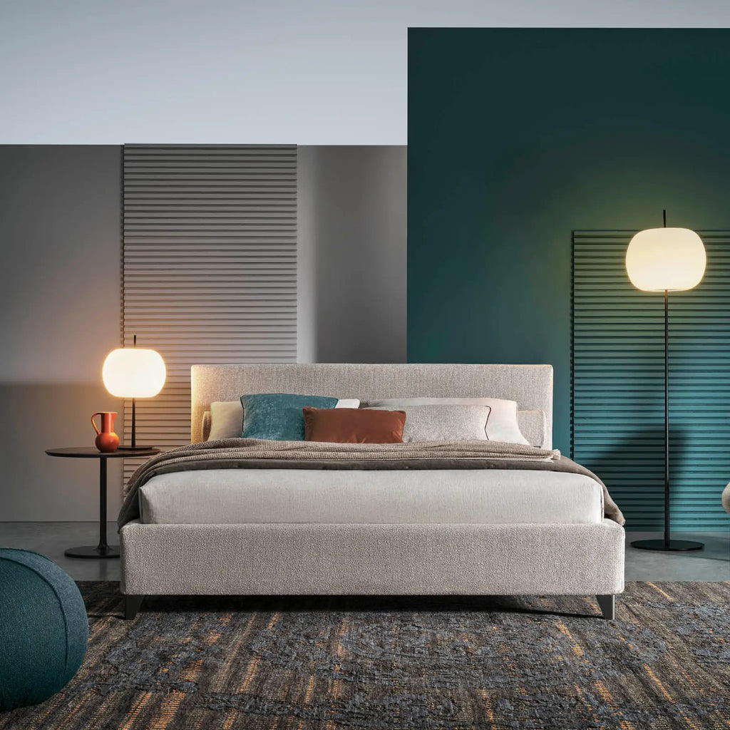 MAX H.25 Bed in Beige Naxos Col 021 - Twils | Milola