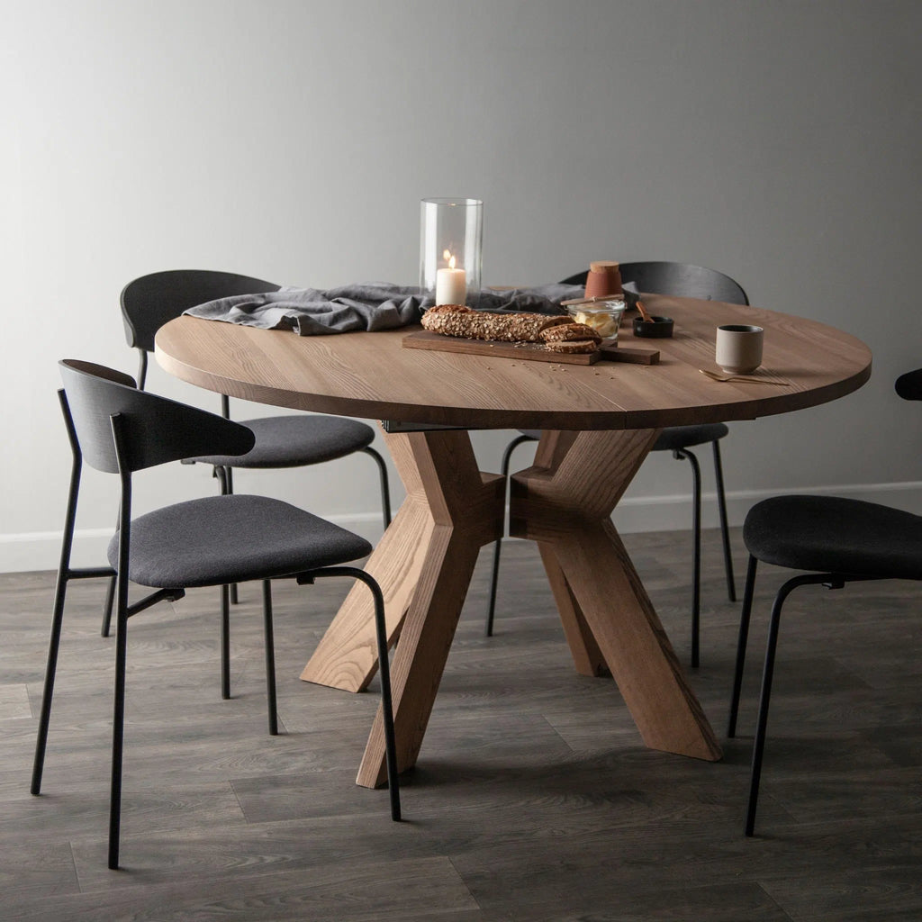 MONOGRAM Solid Wood Round Extendable Dining Table