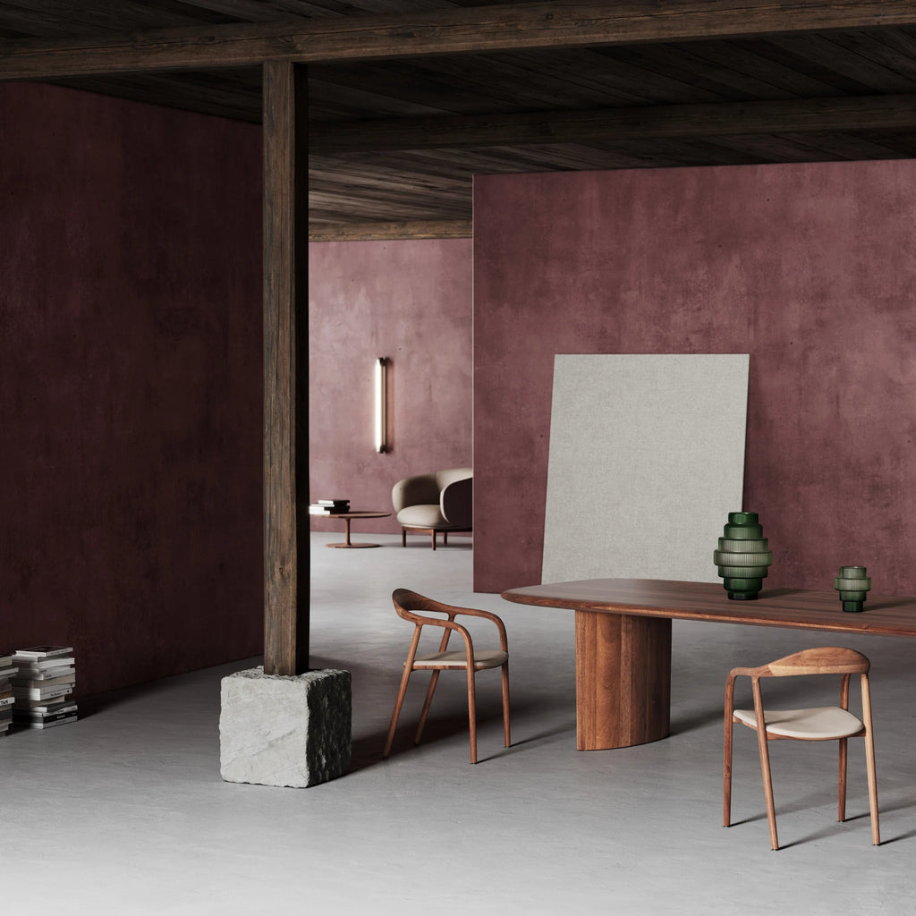 MONUMENT SYMMETRIC Dining Table in Walnut Natural Oil - Artisan | Milola