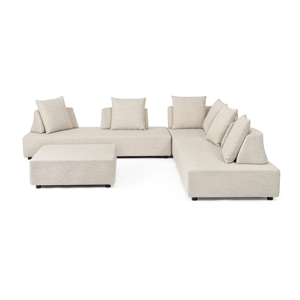 Piper Corner Sofa Set in Beige - Bizzotto | Milola
