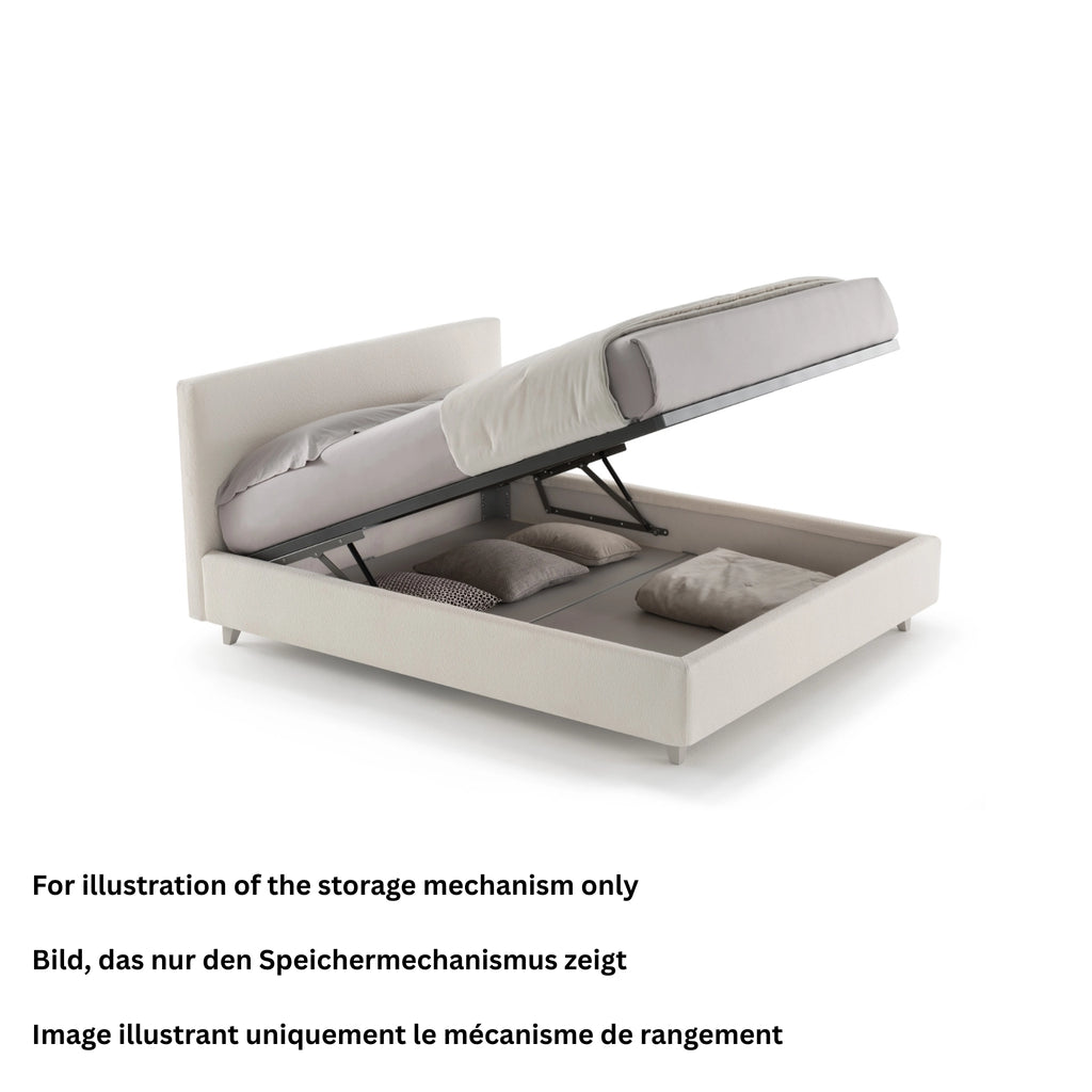 MAX H.25 Bed in Beige Naxos Col 021 - Twils | Milola